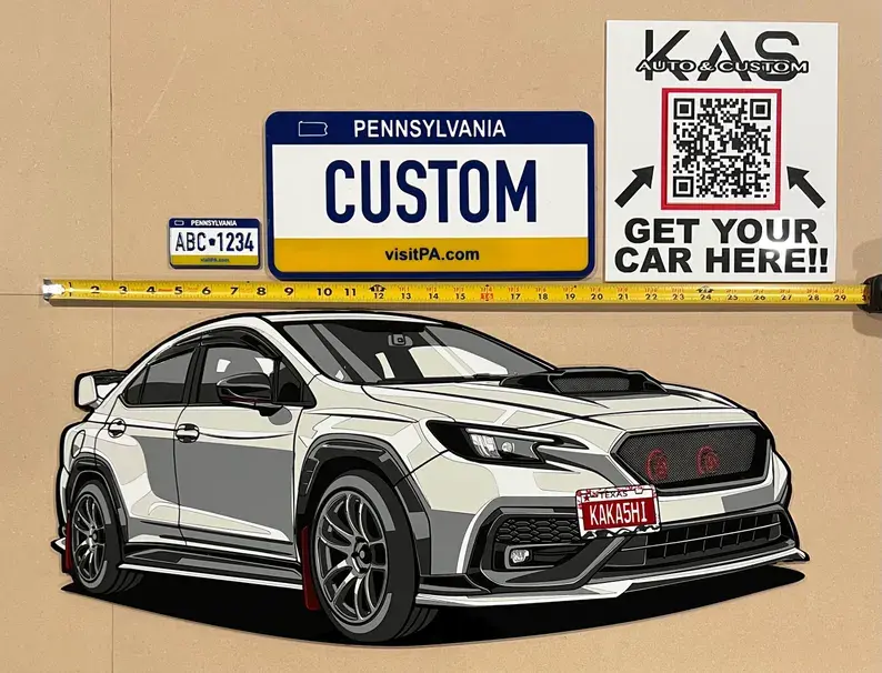 Thumbnail: Personalized Acrylic Car Wall Art | Custom Vehicle Artwork | Car Enthusiast Gift
