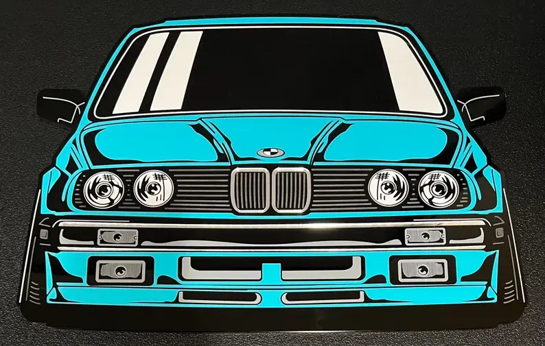 Thumbnail: Personalized Acrylic Car Wall Art | Custom Vehicle Artwork | Car Enthusiast Gift