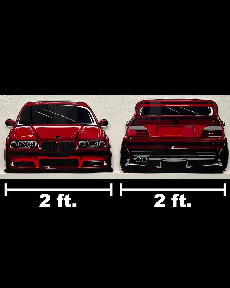 Thumbnail: Personalized Acrylic Car Wall Art | Custom Vehicle Artwork | Car Enthusiast Gift