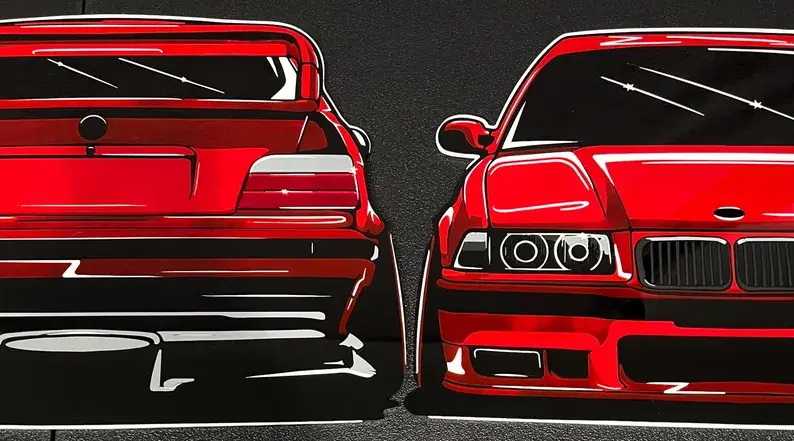 Thumbnail: Personalized Acrylic Car Wall Art | Custom Vehicle Artwork | Car Enthusiast Gift