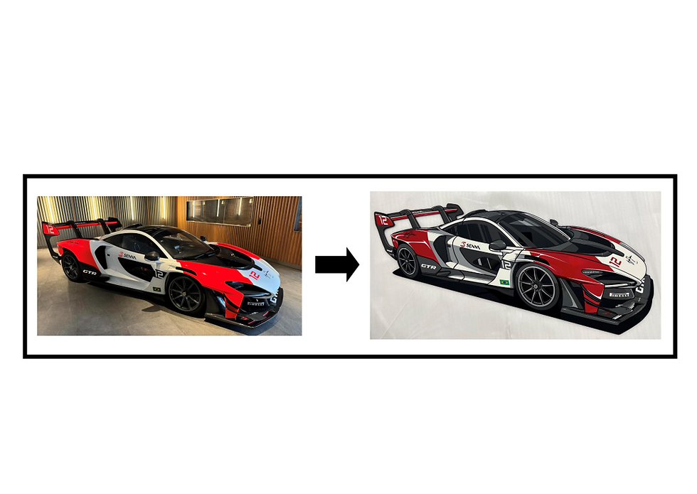 Thumbnail: Personalized Acrylic Car Wall Art | Custom Vehicle Artwork | Car Enthusiast Gift