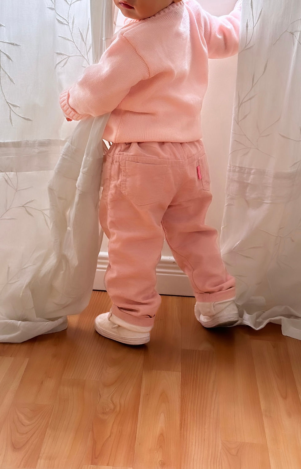 Miniatura: Pantalón Corderoy Forrado Rosa bebe