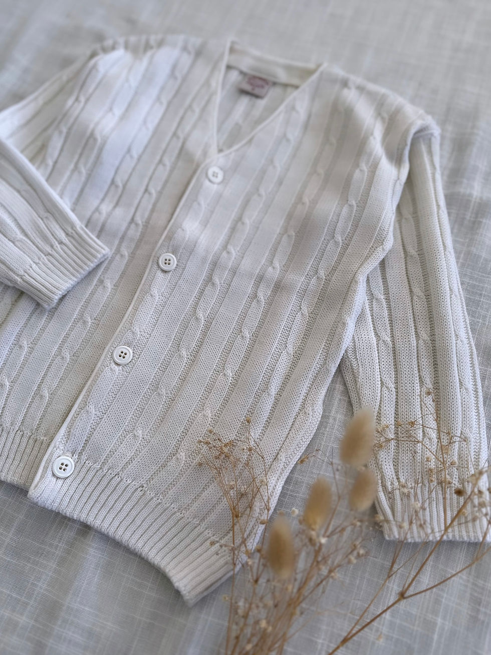 Miniatura: Cardigan Hilo seda Blanco