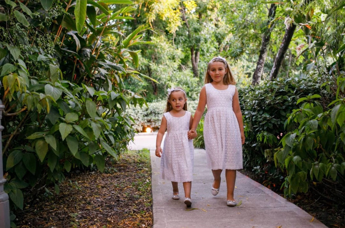 Vestido Broderie Español Margaritas Ruedo c/ Onda