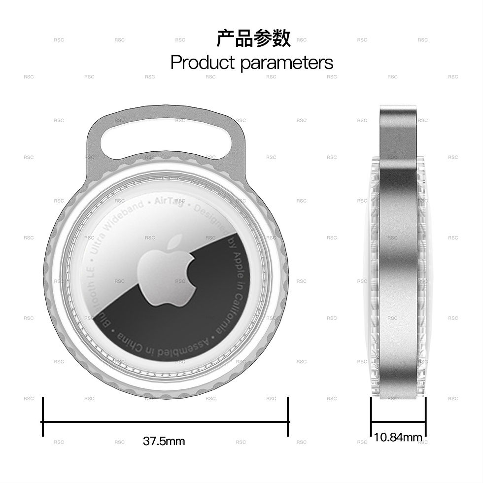 Thumbnail: AirTag Alloy Armor Case with Waterproof Keychain