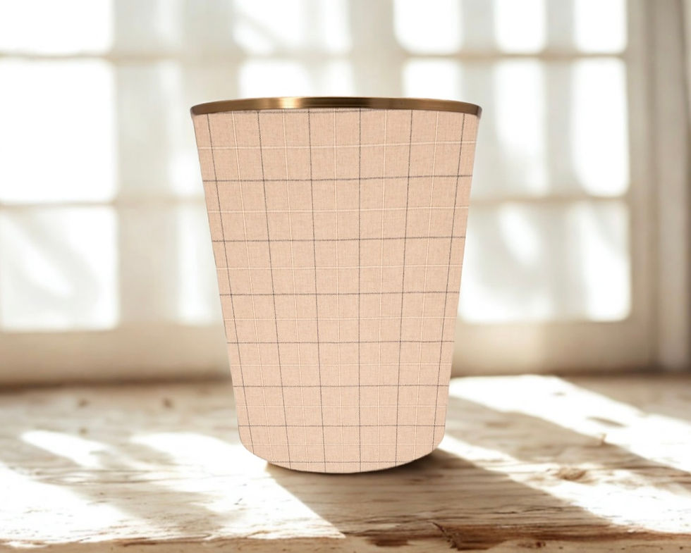 handmade kintyre millet highland wool waste paper bin