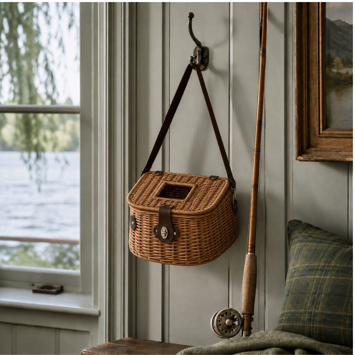 The Angler’s Creel | Willow Fishing and Storage Basket