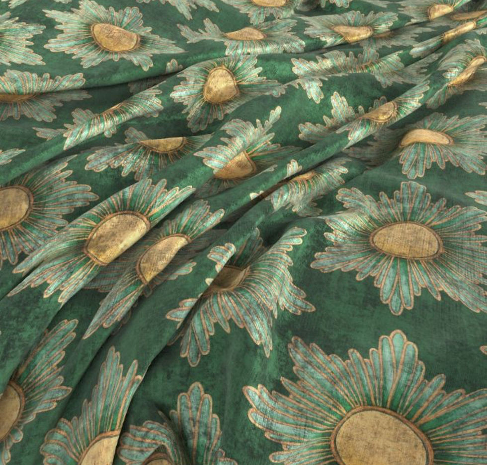 angel strawbridge Mademoiselle Daisy green lampshades