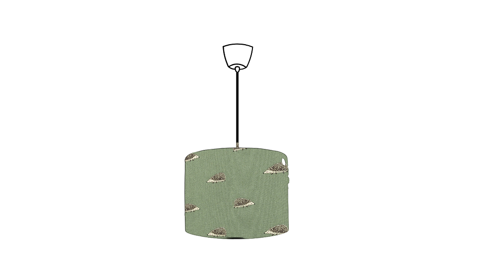 sophie allport hedgehog ceiling drum lampshade