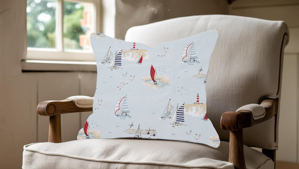 sophie allport coastal Boats fabric