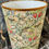 Thumbnail: William Morris Golden Lily  waste paper bin gold copper silver trim office storage trash can floral vintage