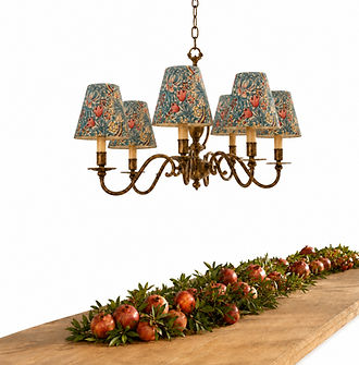 William Morris Golden Lily Candle Clip Lampshades