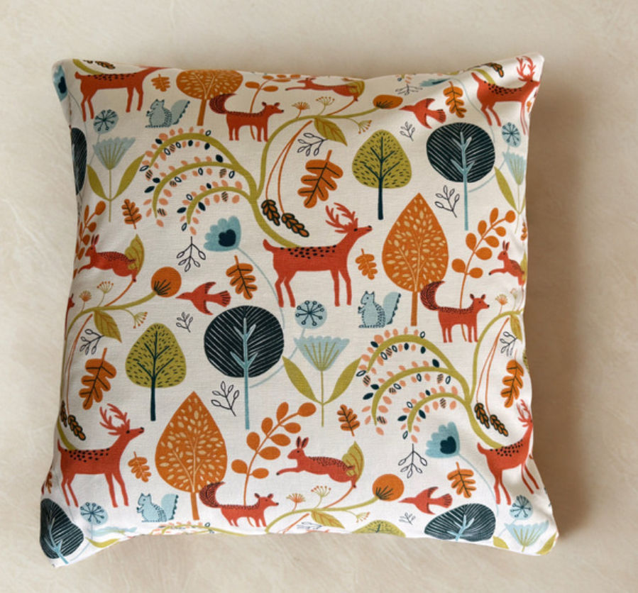 Thumbnail: SALE 18" Fryetts Scandi Woodland Burnt Orange Scatter Cushions