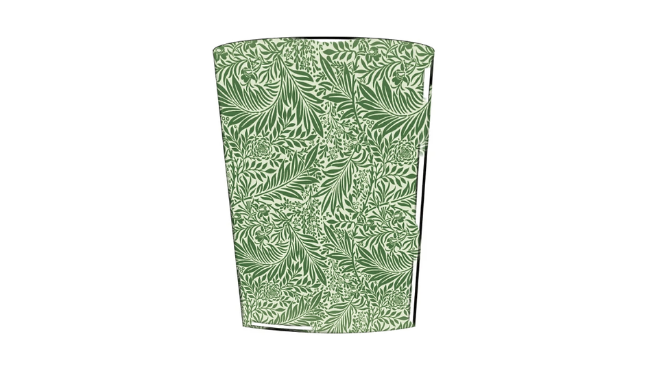 william morris larkspur sage waste paper bin