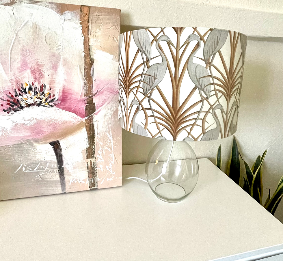 Thumbnail: Angel Strawbridge Nouveau Heron in Cream Lampshades by Berry & Grouse