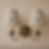 william morris natural candle clip lampshade pair on wall