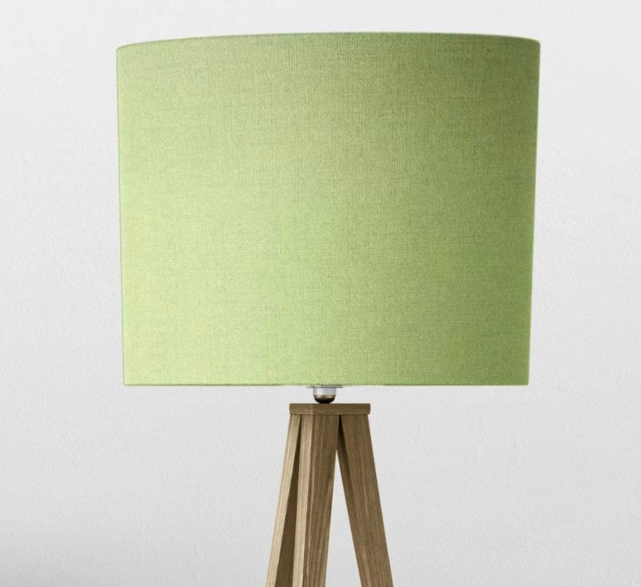 chic lime 135 woven textile lampshades