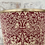 Thumbnail: william morris brother brer rabbit red white waste paper bin office storage trash can gold silver copper trim