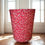 Thumbnail: Handmade William Morris Willow Bough Crimson (CC368) Waste Paper Bin