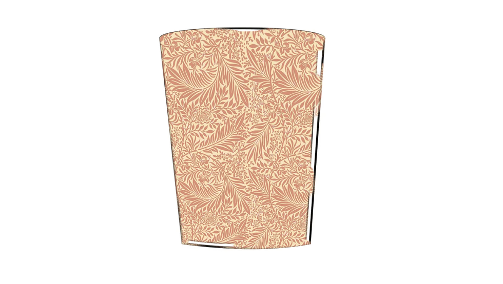 william morris larkspur rose waste paper bin