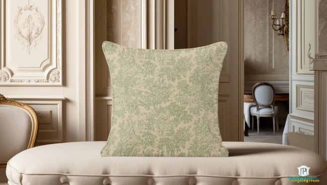 Zen Toile Scatter Cushions - Zen Toile Green Scatter Cushion