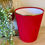 Thumbnail: Venetian Velvet ruby red Waste Paper Bin with gold trim