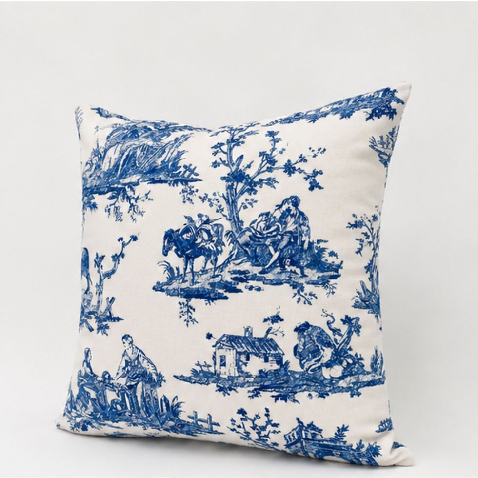 Thumbnail: SALE French Toile in French Blue Scatter Cushions