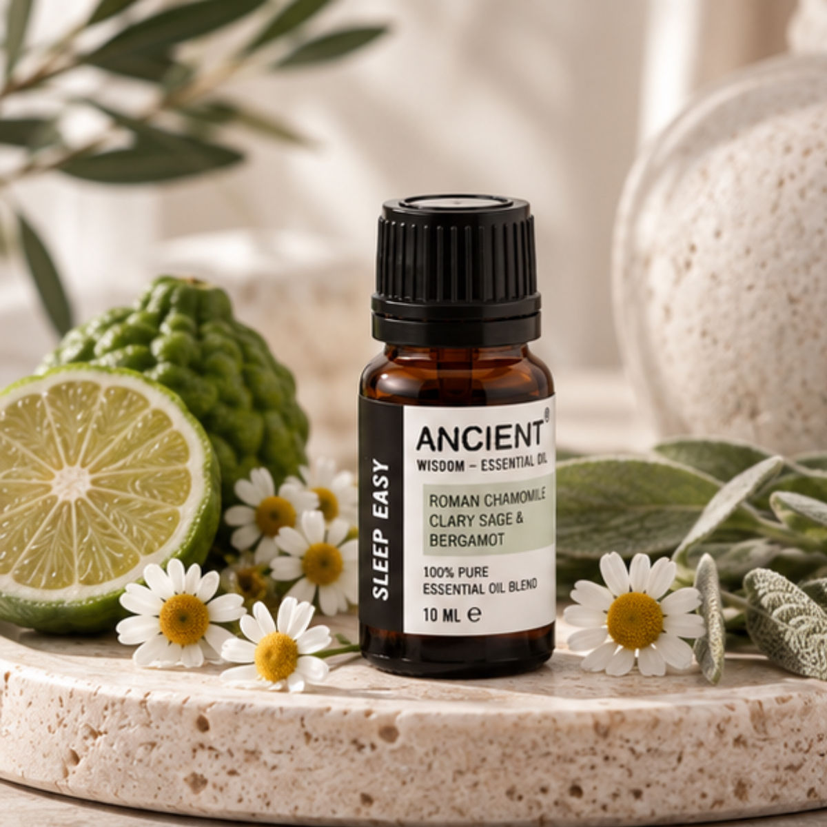 Sleep Easy essential oil blend 10ml with Roman Chamomile Clary Sage and Bergamot