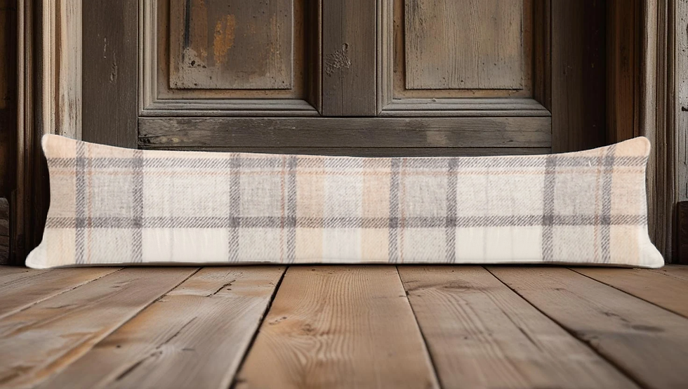 Chess Lewis Cobweb Highland Wool Door Draught Excluder