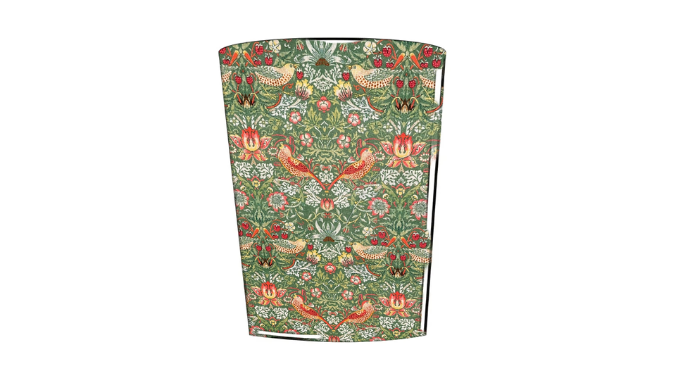 william morris strawberry thief sage waste paper bin