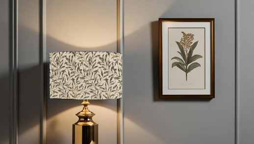 William Morris Bough Linen Table lampshade