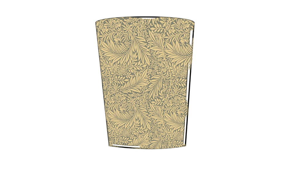 william  morris larkspur grey waste paper bin