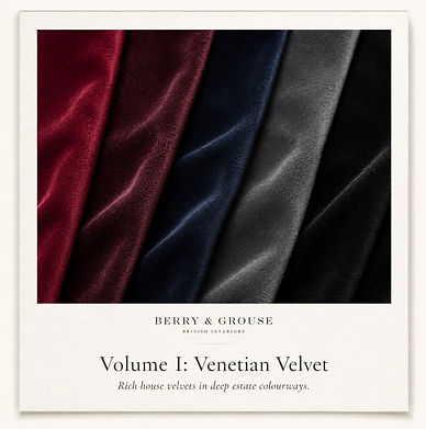 Volumne 1 -Venetian Velvet - Rich house velvets in deep colourways