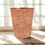 Thumbnail: william morris larkspur crimson waste paper bin with gold trim