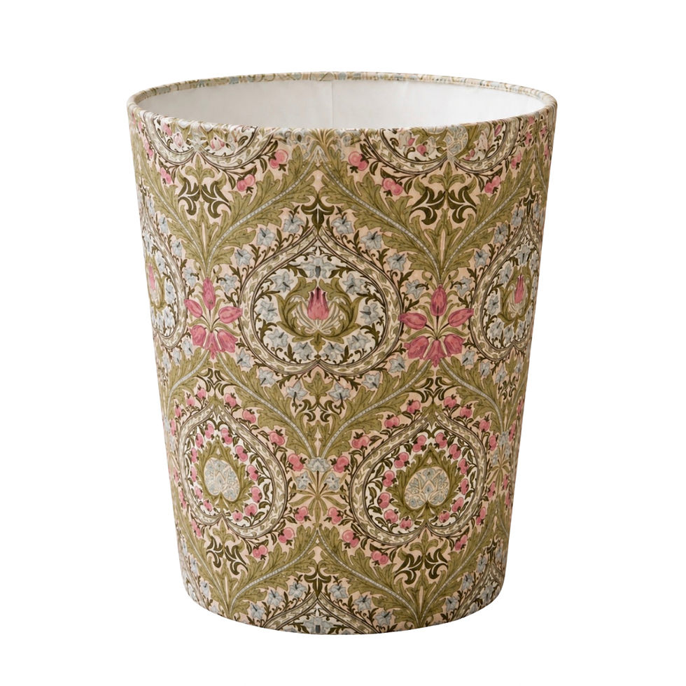 william morris eden rose waste paper bin