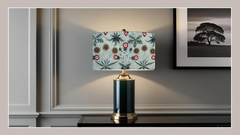 william morris daisy table lampshade