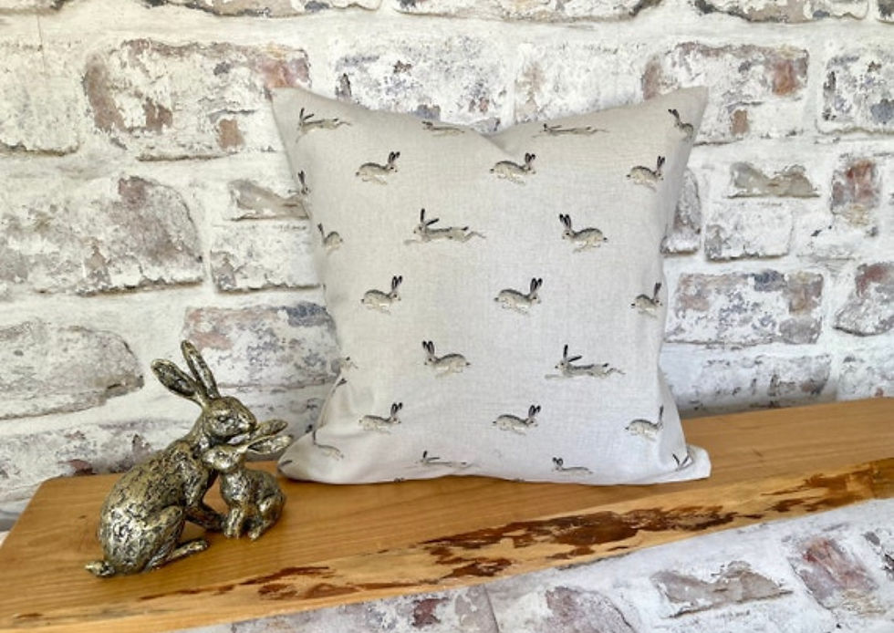 Thumbnail: sophie allport hares scatter cushion 12" 13" 14" 15" 16" 17" 18" 19" 20" 21" 22" piped case only
