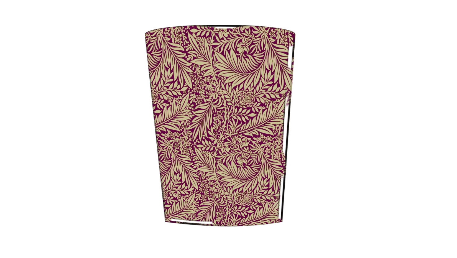 william  morris larkspur damson waste paper bin
