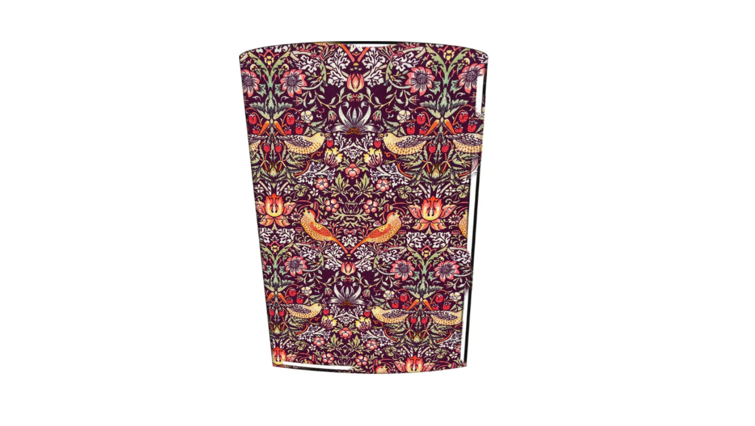 william morris strawberry thief damson waste paper bin