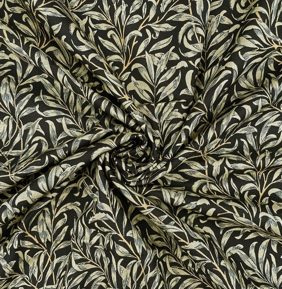 Thumbnail: william morris bough ebony draught excluder handmade berry grouse feather sheep wool polyester