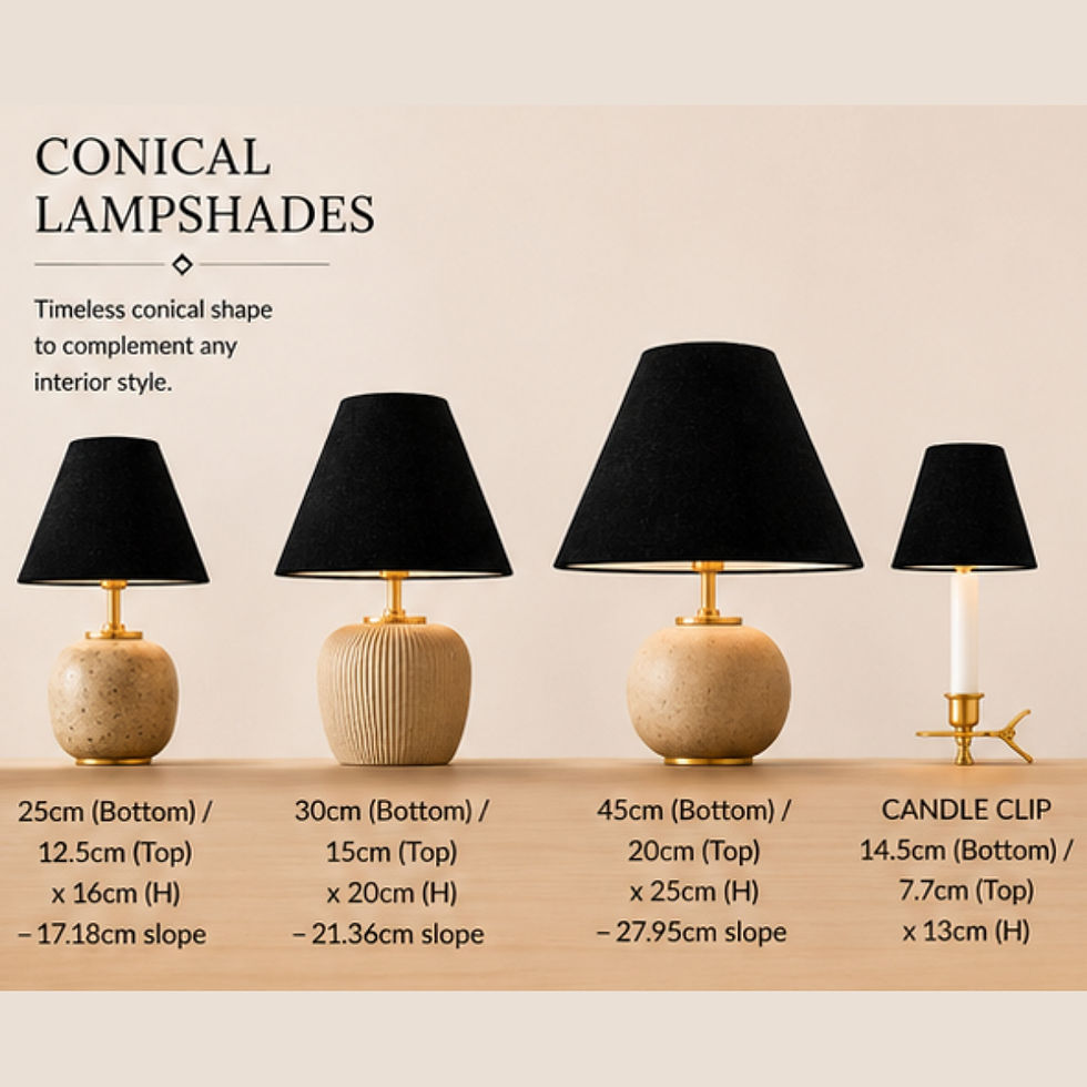 Thumbnail: jet black venetian velvet table ceiling lampshade multiple sizes handmade UK conical lampshades