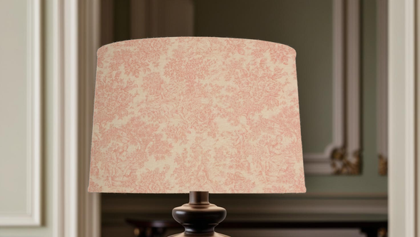 Zen Toile Table Lampshade Pink Table Lampshade