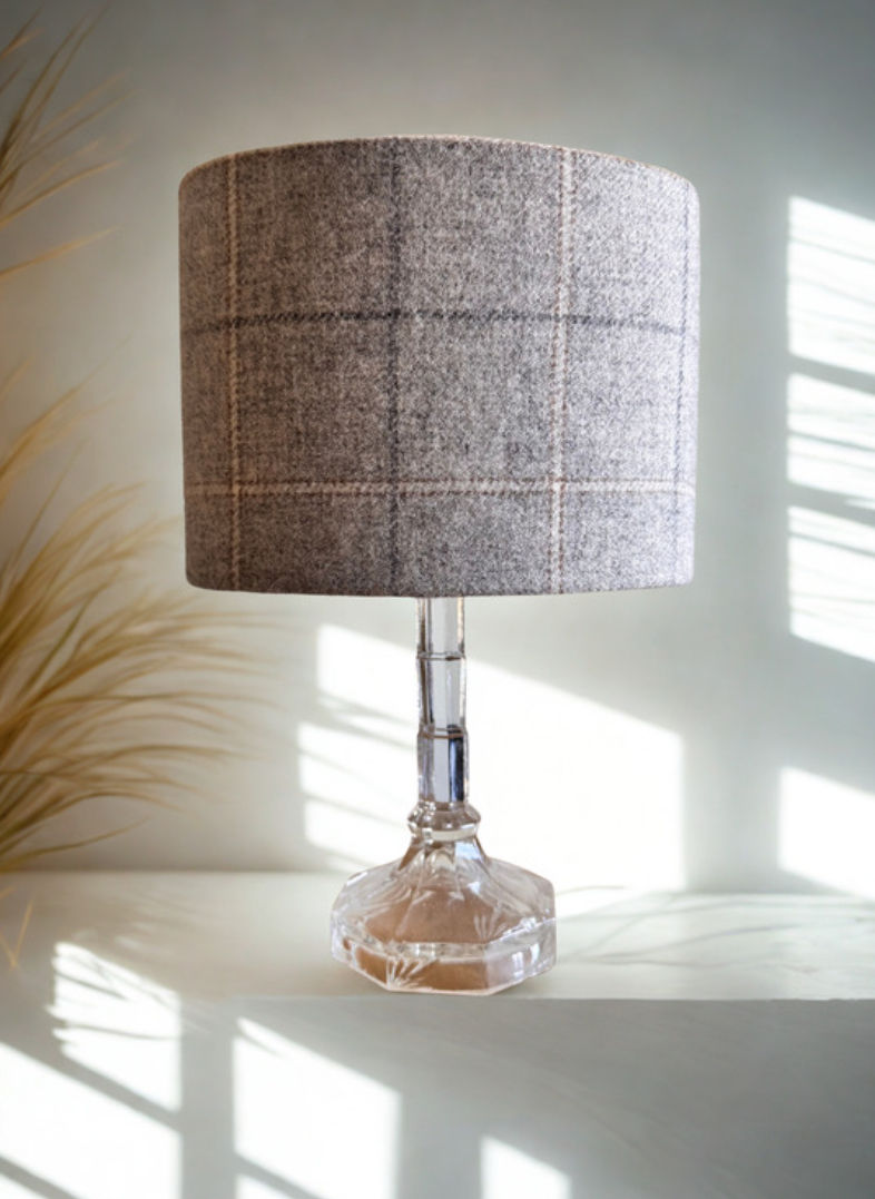 SALE 20cm Oval Chess Kintyre Cobweb Lampshade