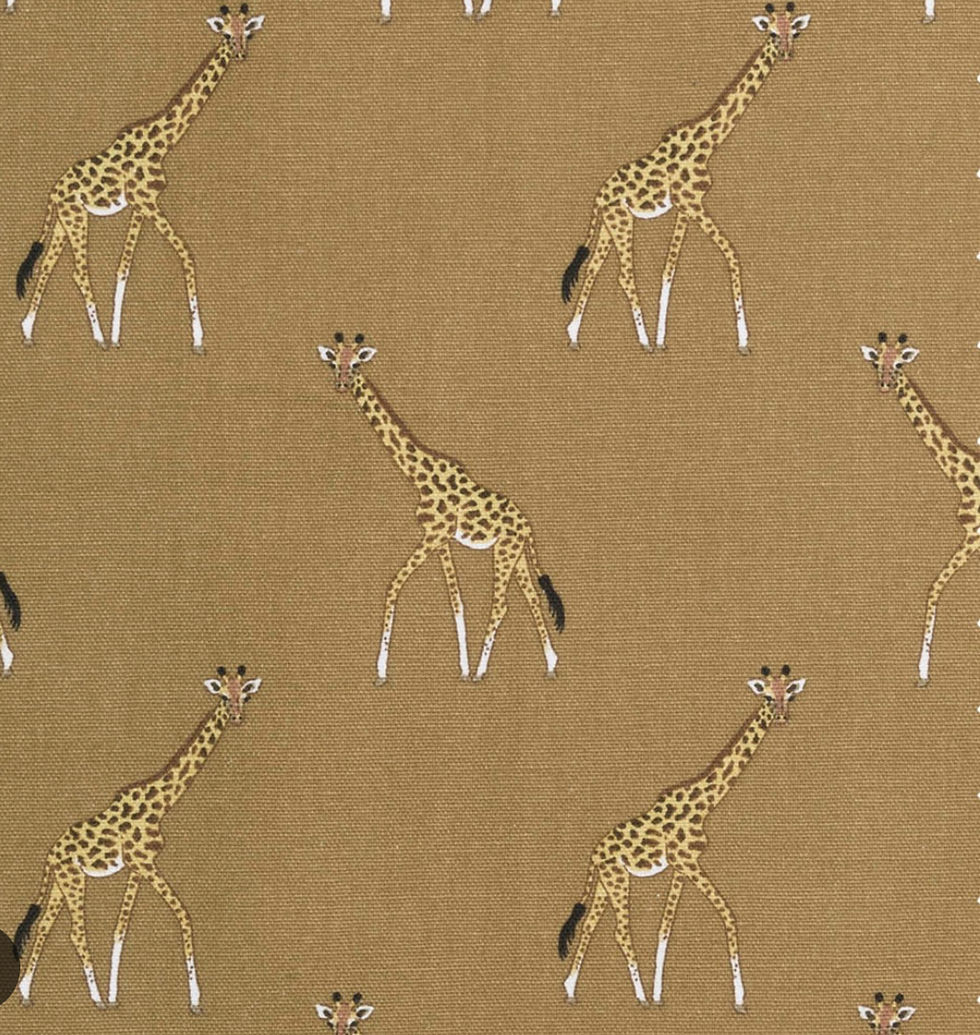 sophie allport giraffe scatter cushion case tan ochre