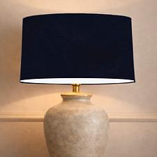 Venetian Velvet Navy Lampshade