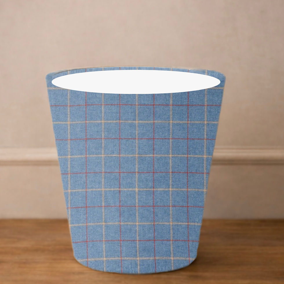 Thumbnail: Handmade Highland Wool Kintyre Concorde Waste Paper Bin