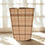 Thumbnail: balmoral highland wool wild oat waste paper bin with gold trim