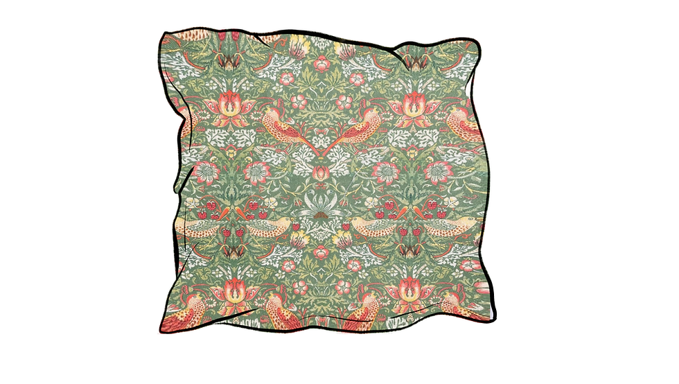 william morris strawberry thief safe scatter cushion