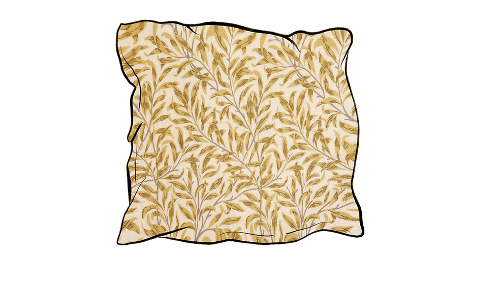 william orris bough willow ochre scatter cushion