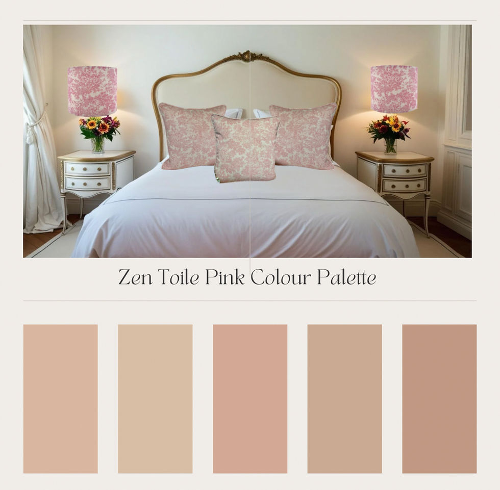 Thumbnail: zen toile pink colour palette rose pinks